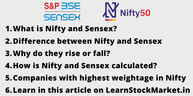 What is Nifty and Sensex